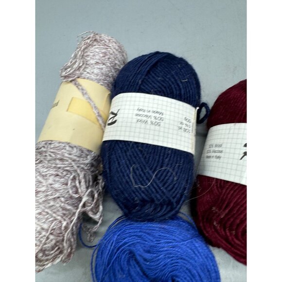 Mixed Yarn Lot 5 Skeins Romance Handwash Shape Dry Flat Assorted Colors Textures - Picture 5 of 8